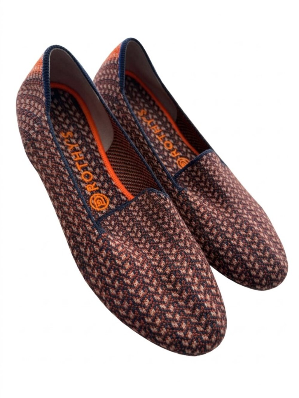 Rothy's The Loafer Walnut Tweed Merino Wool Retired Slip On Flats Women's 9